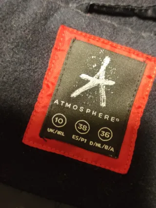 Trenca azul marino botones a presión, Primark