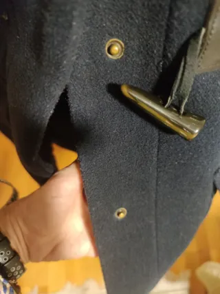 Trenca azul marino botones a presión, Primark