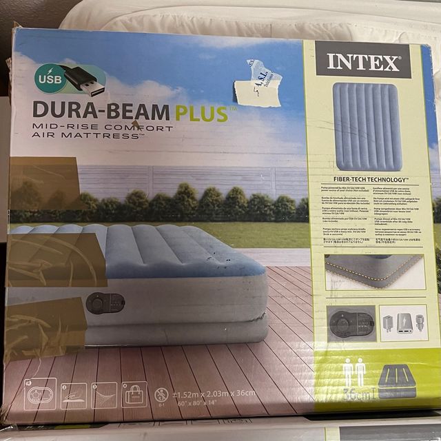 Colchón Hinchable INTEX DURA-BEAM PLUS 150x200x36