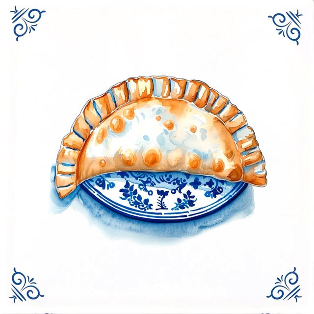 Azulejo decorativo empanadilla.