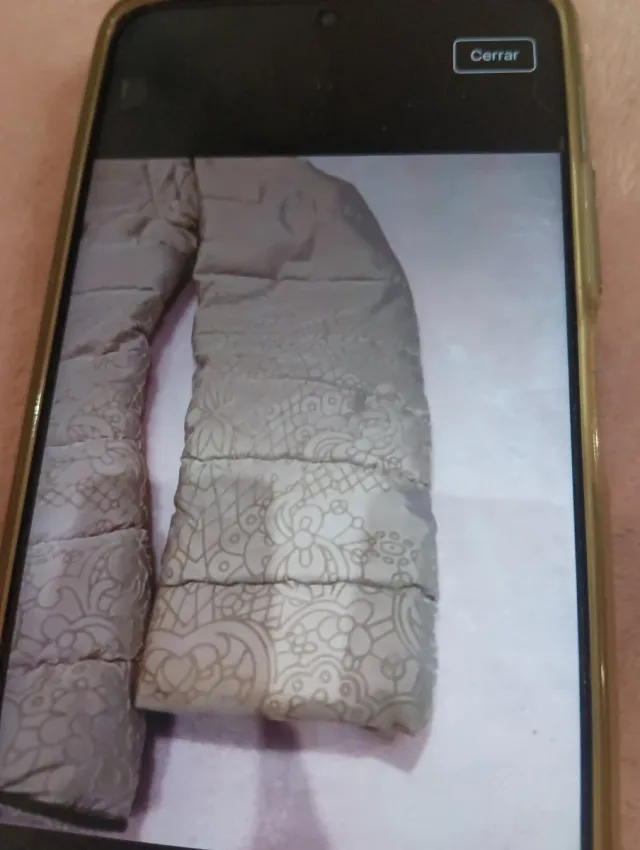 Abrigo champagne talla S