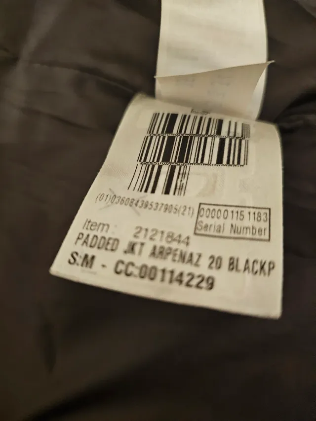 Giacca Imbottita Trekking Nera