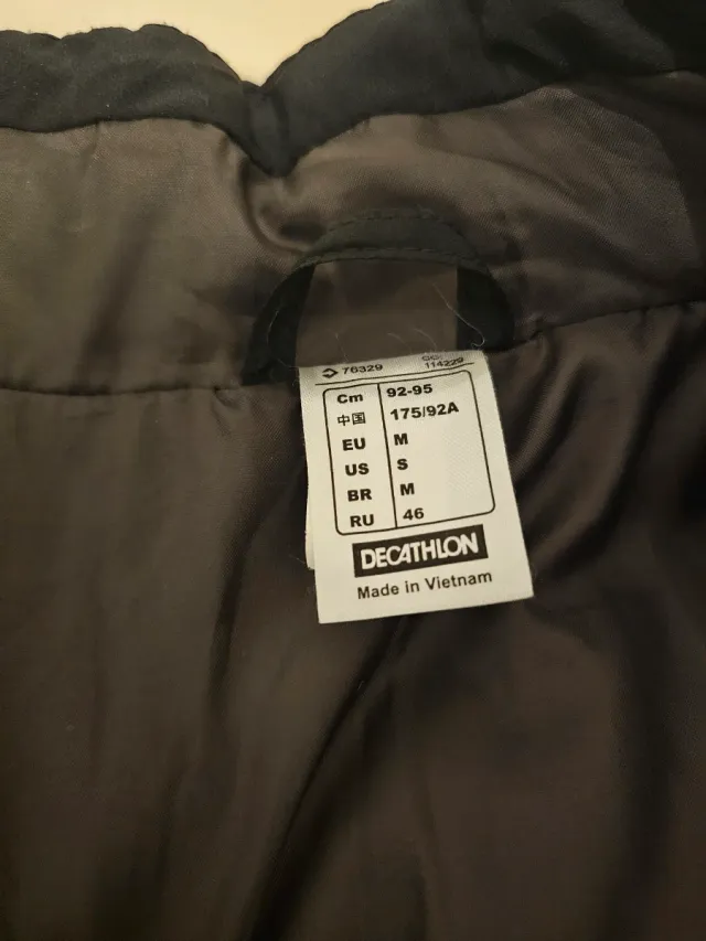 Giacca Imbottita Trekking Nera