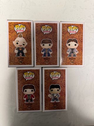 Funko Pop Goonies Sloth, Mikey, Mouth, Chunk, Data