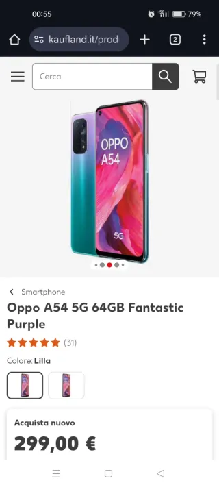 Oppo A54 5G 8 Ram (4+4) IMMACOLATO