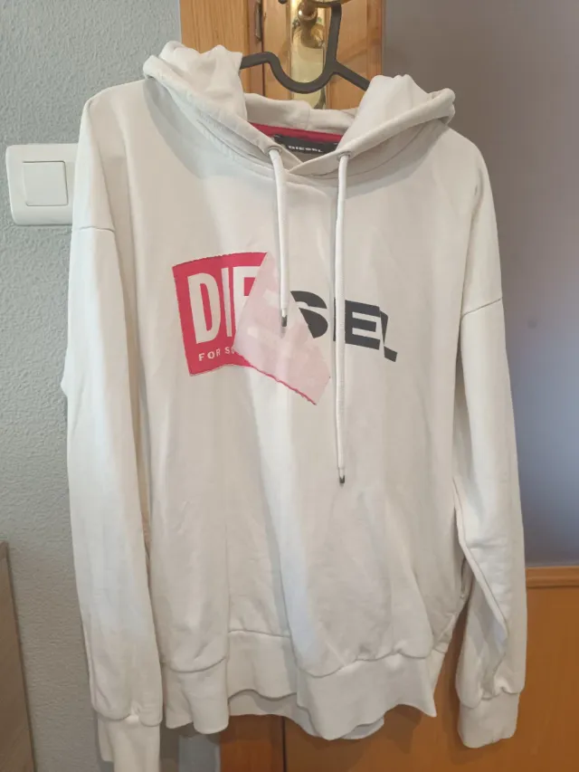 Sudadera Diesel chico blanca