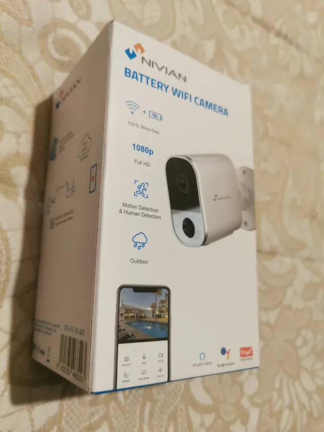 Cámara WiFi Batería Nivian 1080p