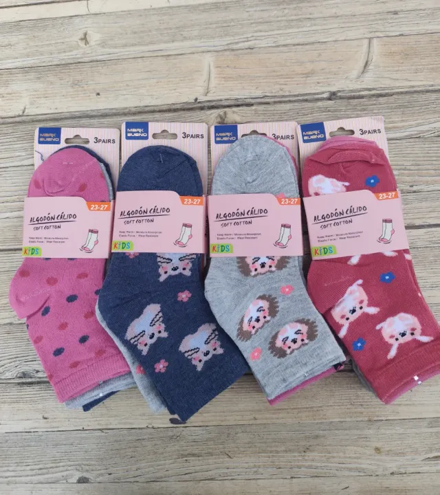 Lote 12 pares calcetines niña