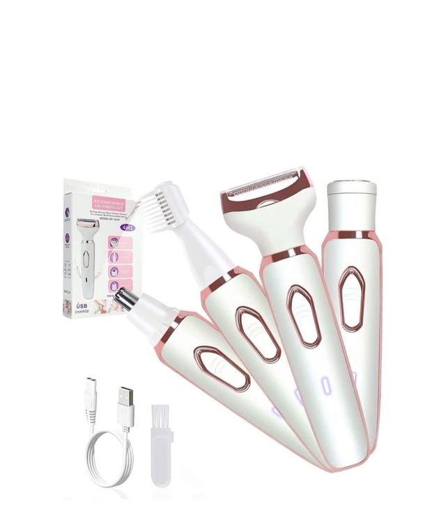 Depiladora Eléctrica Multifunción Rosa y Blanca
