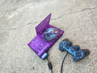 PS2 Slim Viola Trasparente IMPECCABILE