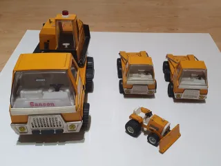 Lote 4 Juguetes Construcción Rico Metal