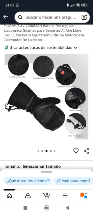 Guantes Calefactables Snow Deer Moto