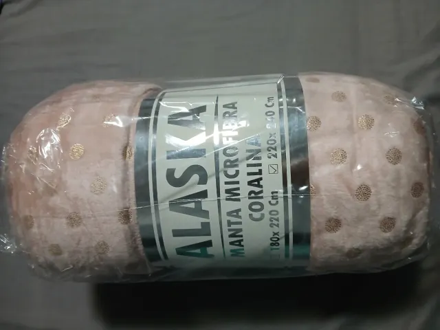 Manta Microfibra Coralina Alaska 180x220cm