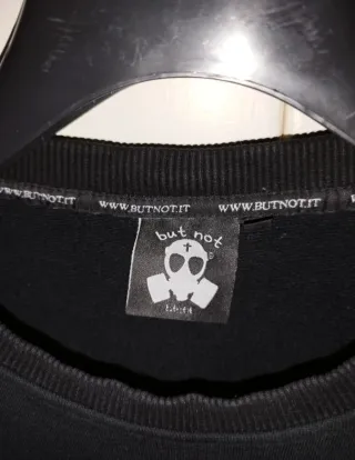 Felpa But Not Nero con Stampe over