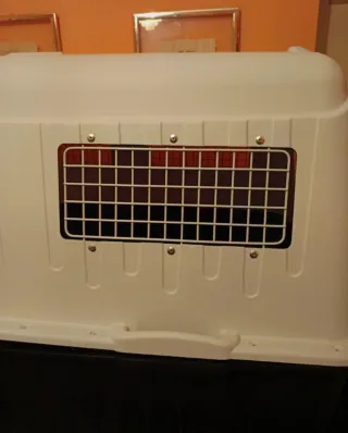 Transportín Perro Grande Viaje Marrón/Blanco