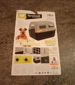 Transportín Perro Grande Viaje Marrón/Blanco