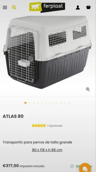 Transportín Perro Grande Viaje Marrón/Blanco