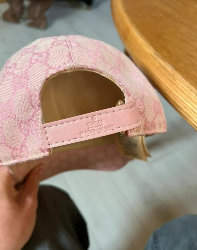 Gorra Gucci Rosa GG para chica