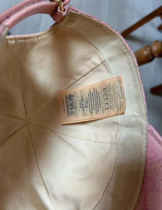 Gorra Gucci Rosa GG para chica