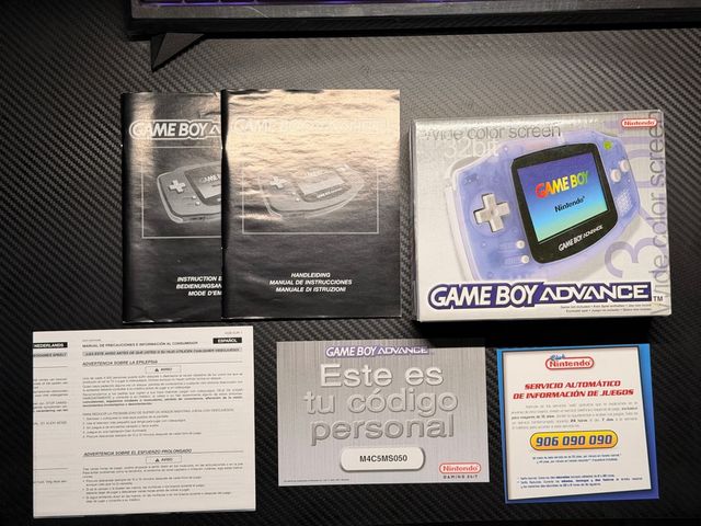 Game Boy Advance Transparente Caja y Manuales
