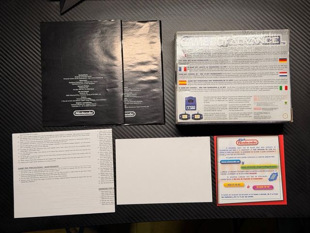 Game Boy Advance Transparente Caja y Manuales