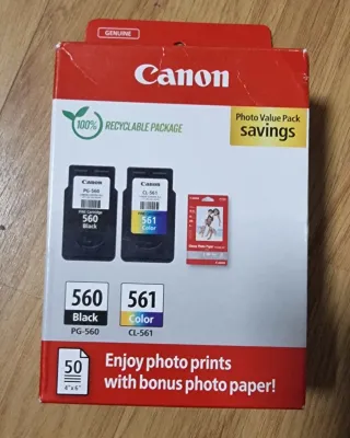 Canon PG-560 y CL-561 Cartuchos Tinta