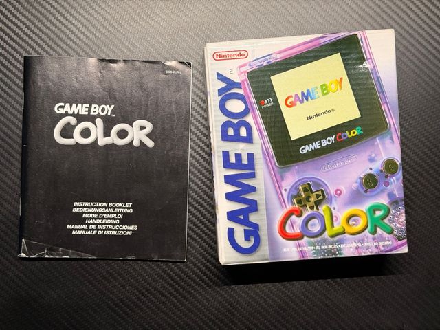 Caja y manual Game Boy Color Morada