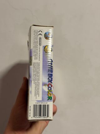 Scatola e manuale originale Game Boy Color Viola