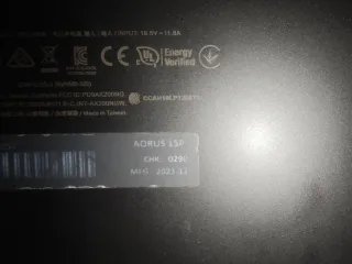 Portátil Aorus 15p xd