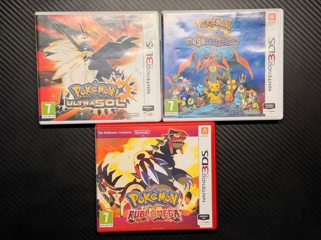 Lote Cajas Pokémon 3DS