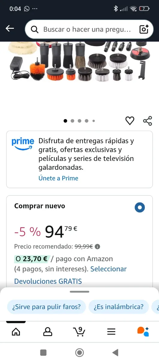 Mini Pulidora SPTA 12V con Accesorios