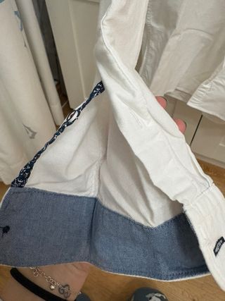 Camisa blanca manga larga