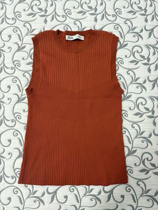 Top tirantes ZARA naranja