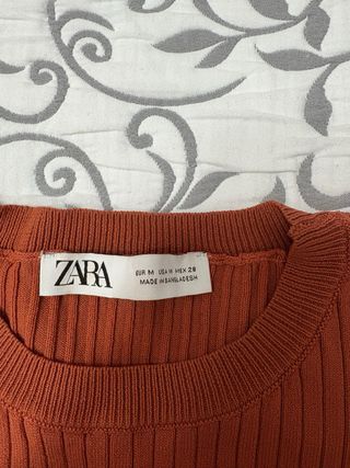 Top tirantes ZARA naranja