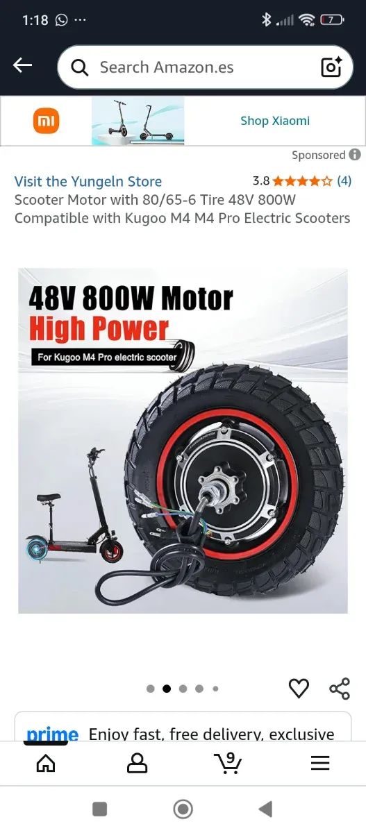 Rueda de patinete eléctrico