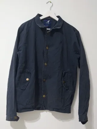 Chaqueta Kangol azul vintage 90s