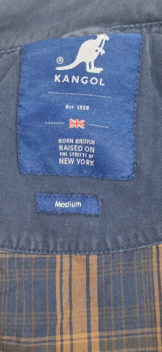 Chaqueta Kangol azul vintage 90s