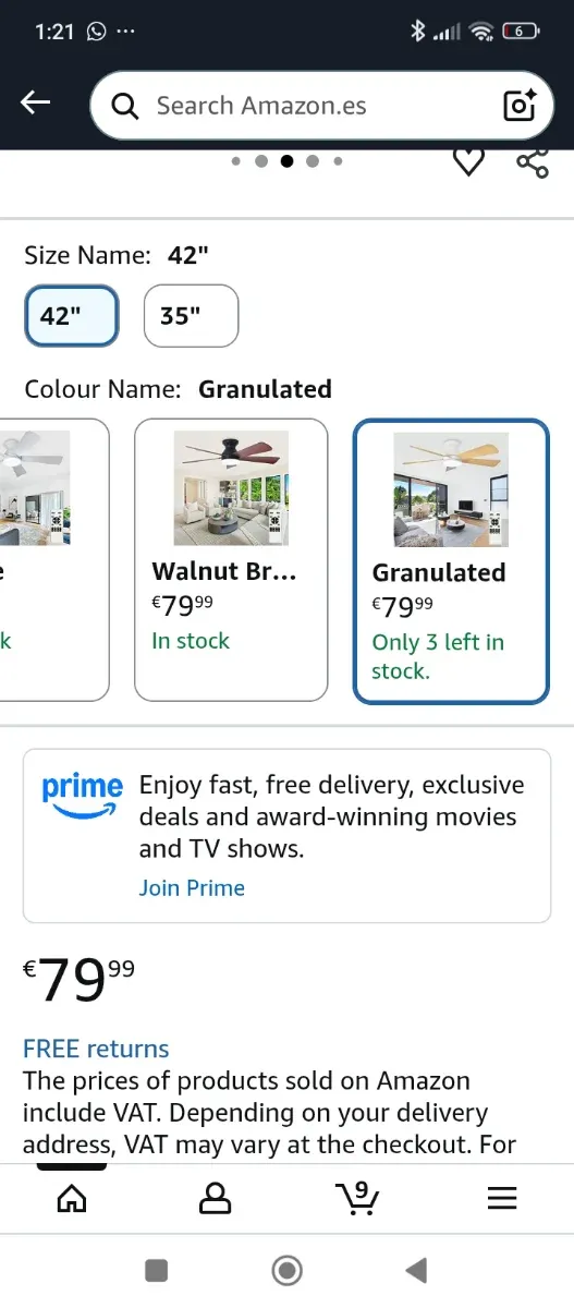 Lámpara Techo Depuley 42 Madera y Blanco