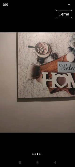 Cuadro decorativo HOME Welcome