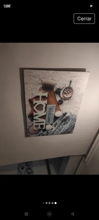 Cuadro decorativo HOME Welcome