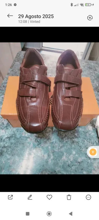 Zapatos marrones de hombre sin uso