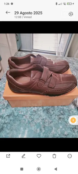Zapatos marrones de hombre sin uso