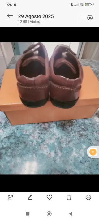 Zapatos marrones de hombre sin uso