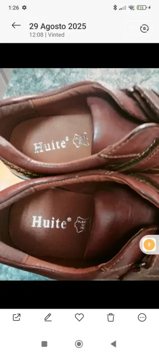 Zapatos marrones de hombre sin uso