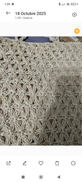 Bolso de rafia beige sin estrenar