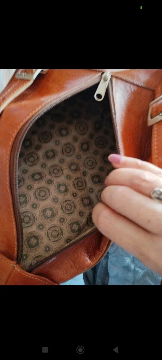 Mochila polipiel marrón sin estrenar