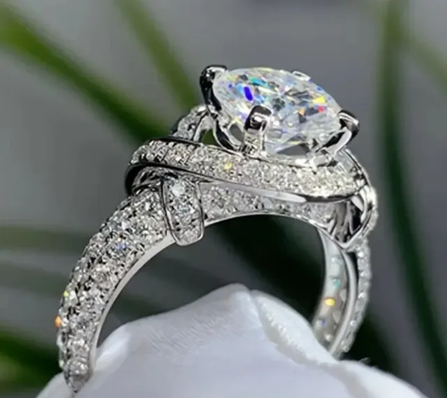 Anel Luxuoso Zircônia Cúbica Cintilante