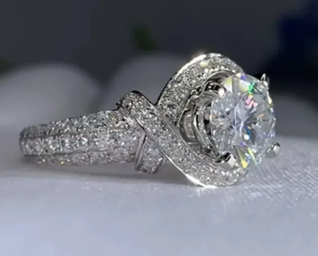 Anel Luxuoso Zircônia Cúbica Cintilante