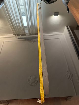 Cintura Montblanc reversibile marrone e cuoio.