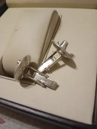 Gemelli in Argento a Forma di Sombrero